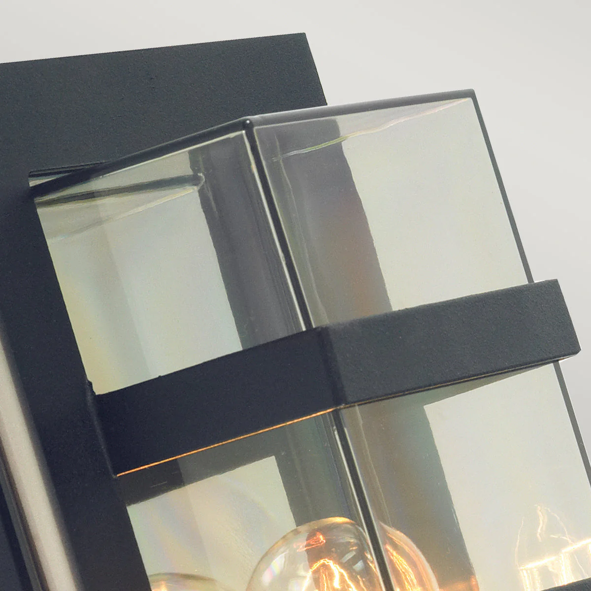 Boden 1 Light Wall Light - Black With Clear/Opal Glass - Image 2