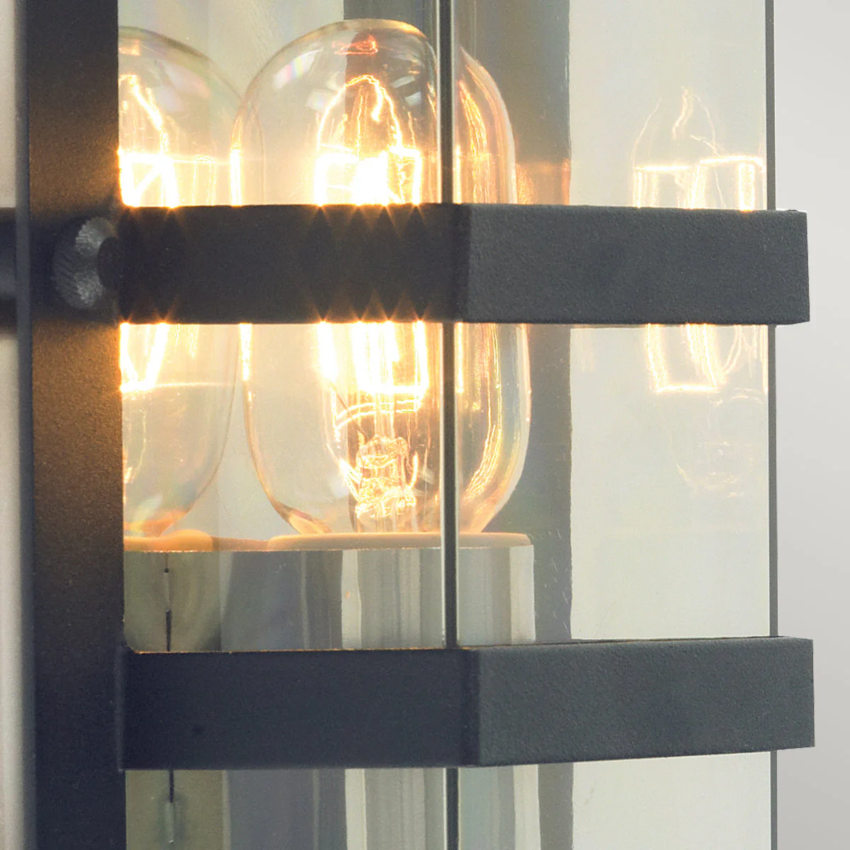 Boden 1 Light Wall Light - Black With Clear/Opal Glass - Image 3