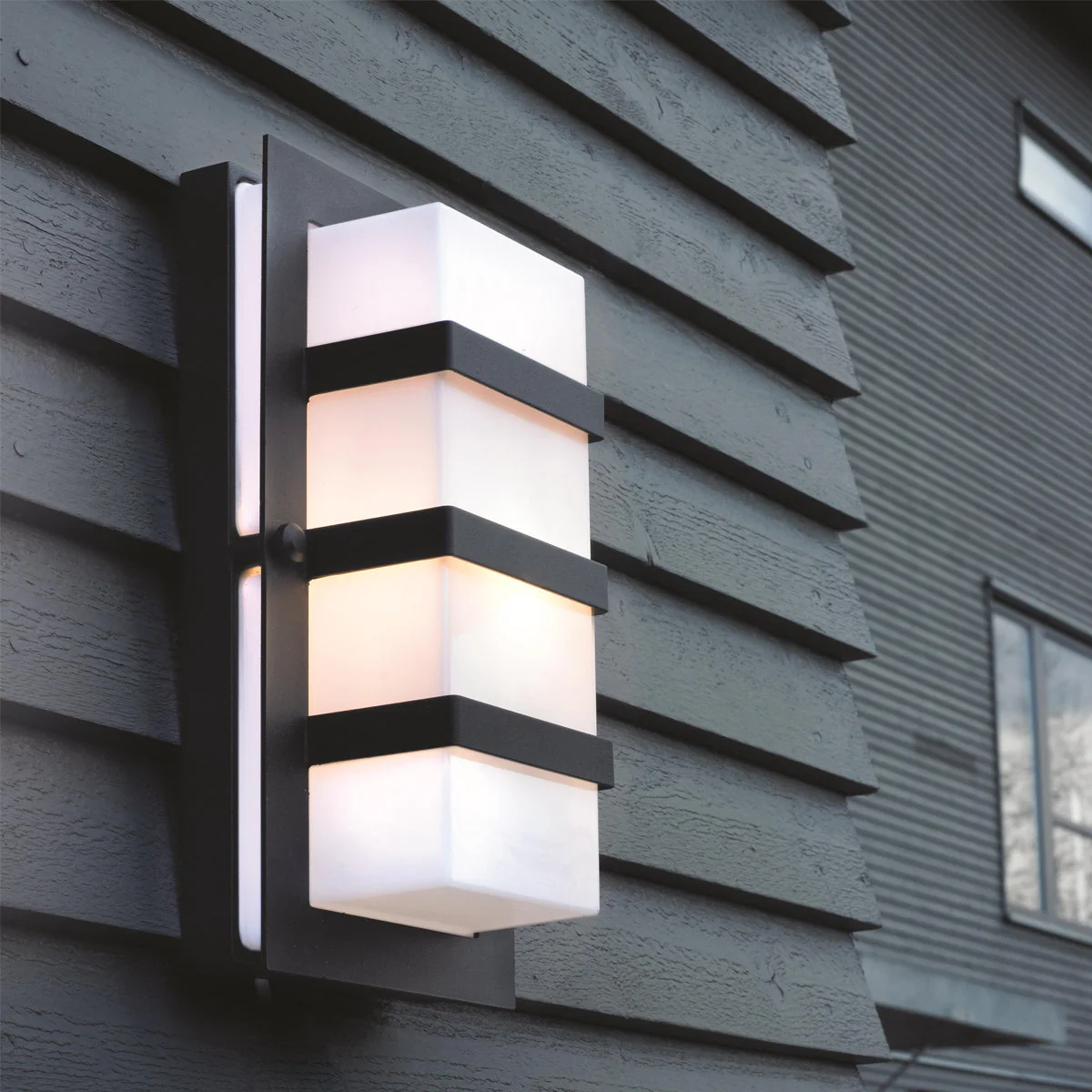 Boden 1 Light Wall Light - Black With Clear/Opal Glass - Image 6
