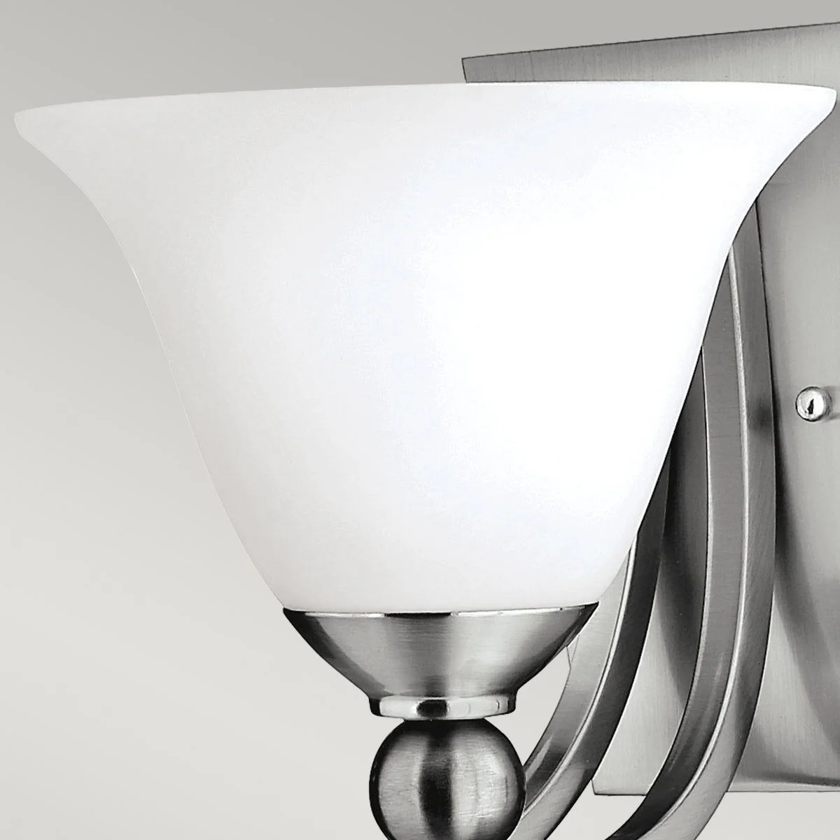 Bolla 1Lt Wall Light -  Brushed Nickel Finish - Image 4