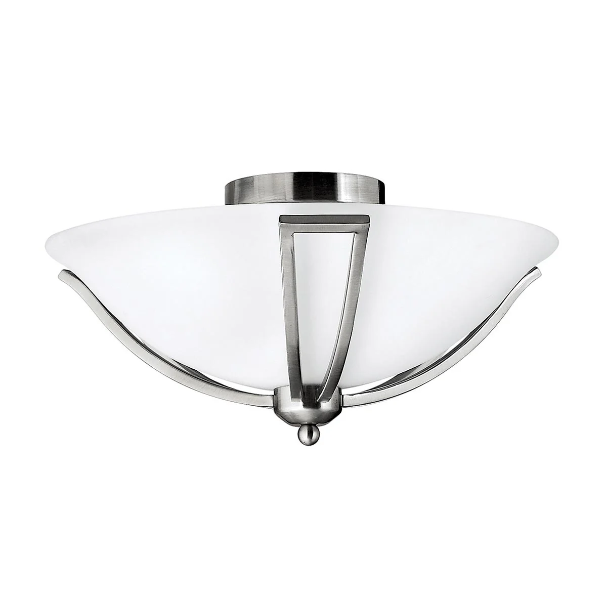Bolla 2 Light Flush - Brushed Nickel