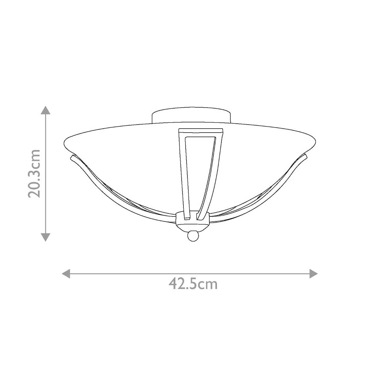 Bolla 2 Light Flush - Brushed Nickel - Image 4