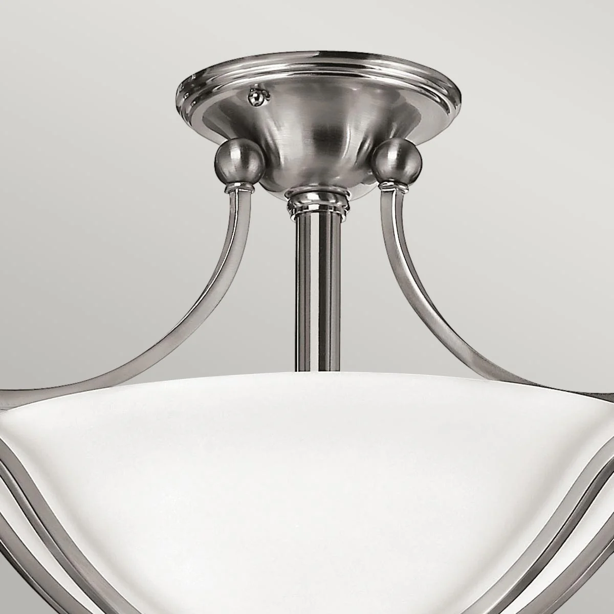 Bolla 2 Light Semi-Flush - Brushed Nickel - Image 2