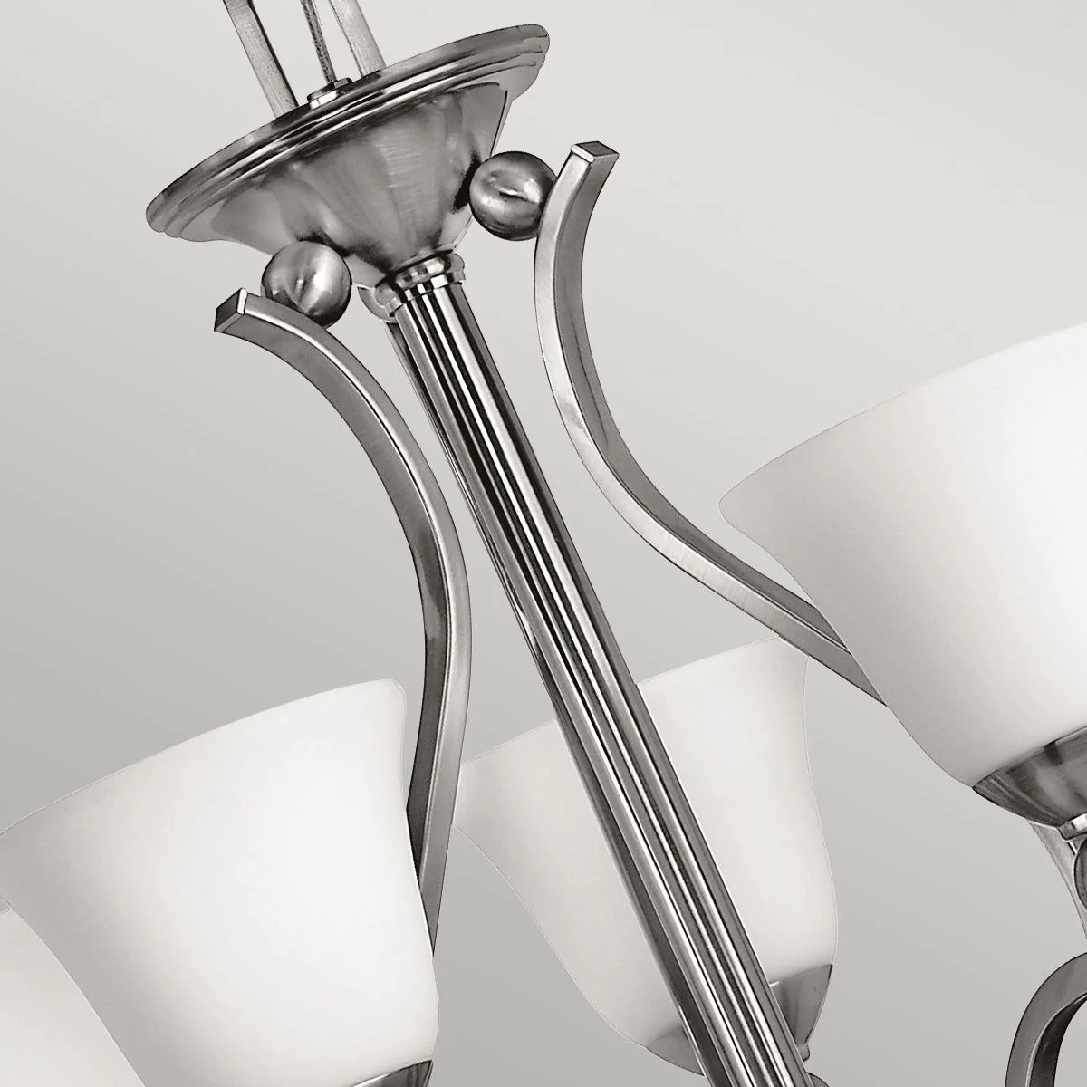 Bolla 3/5Lt Centre Ceiling Light -  Brushed Nickel Finish - Image 7