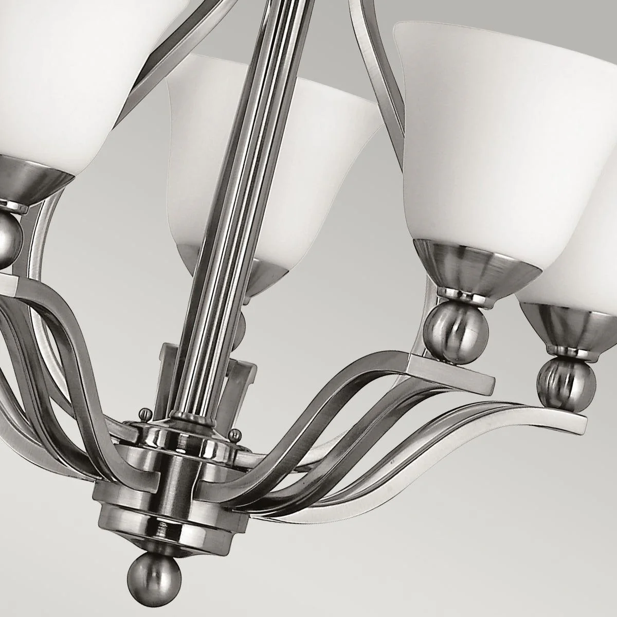 Bolla 3/5Lt Centre Ceiling Light -  Brushed Nickel Finish - Image 8