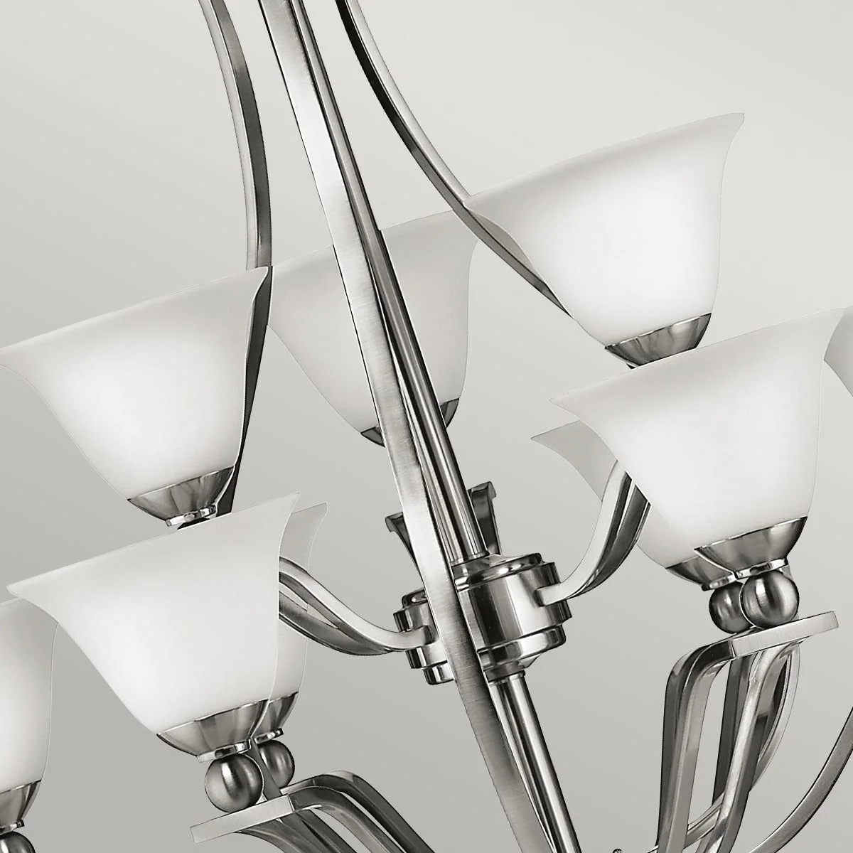 Bolla 9Lt Ceiling Light -  Brushed Nickel Finish - Image 3
