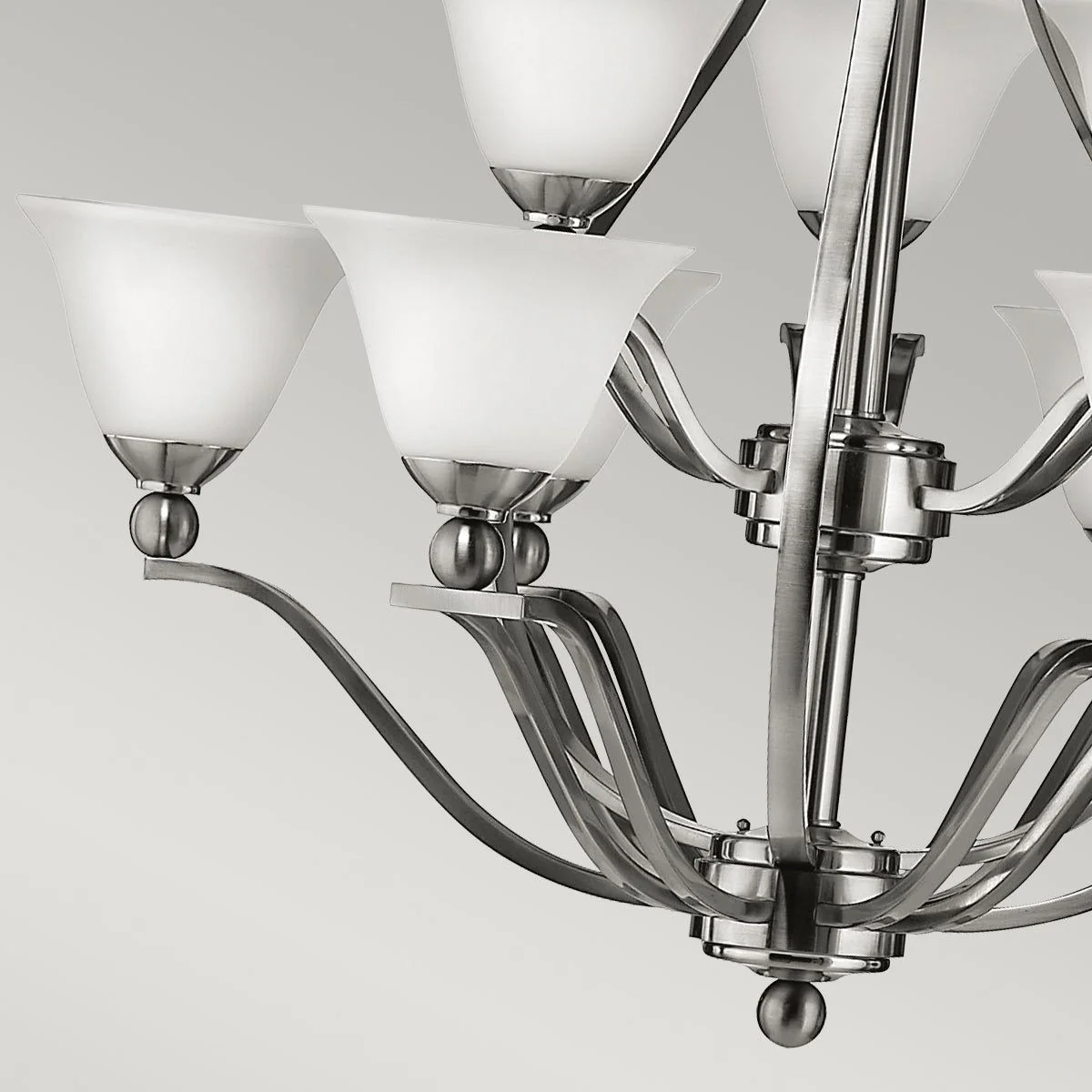 Bolla 9Lt Ceiling Light -  Brushed Nickel Finish - Image 4