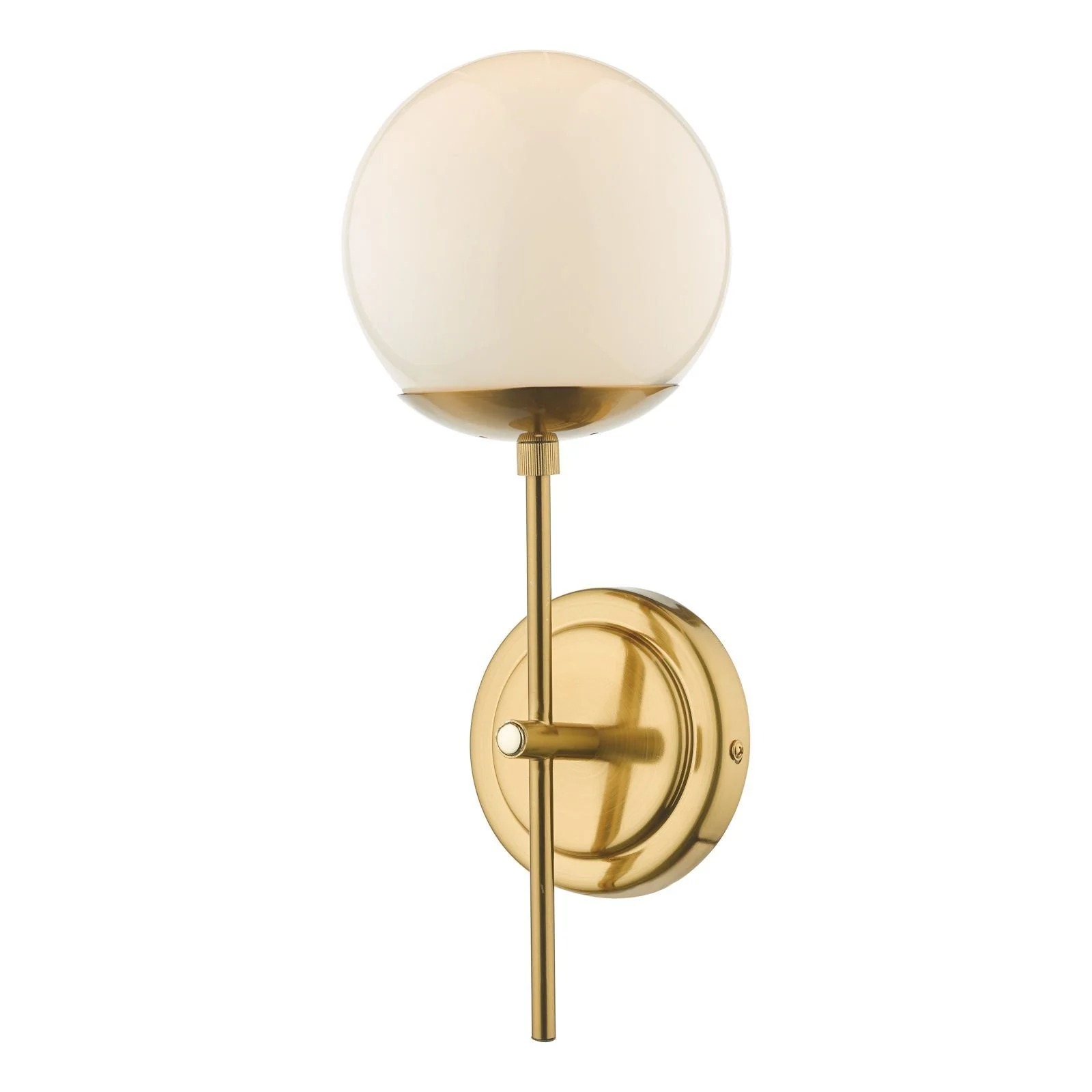 Bombazine Wall Light - Natural Brass & Opal Glass - Image 3