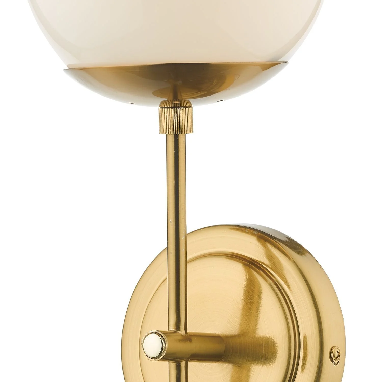 Bombazine Wall Light - Natural Brass & Opal Glass - Image 5