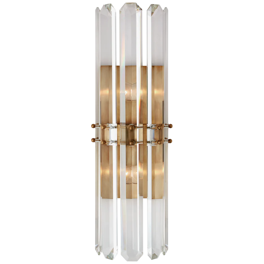 Bonnington Crystal Wall Sconce - Brass/Nickel - Image 3