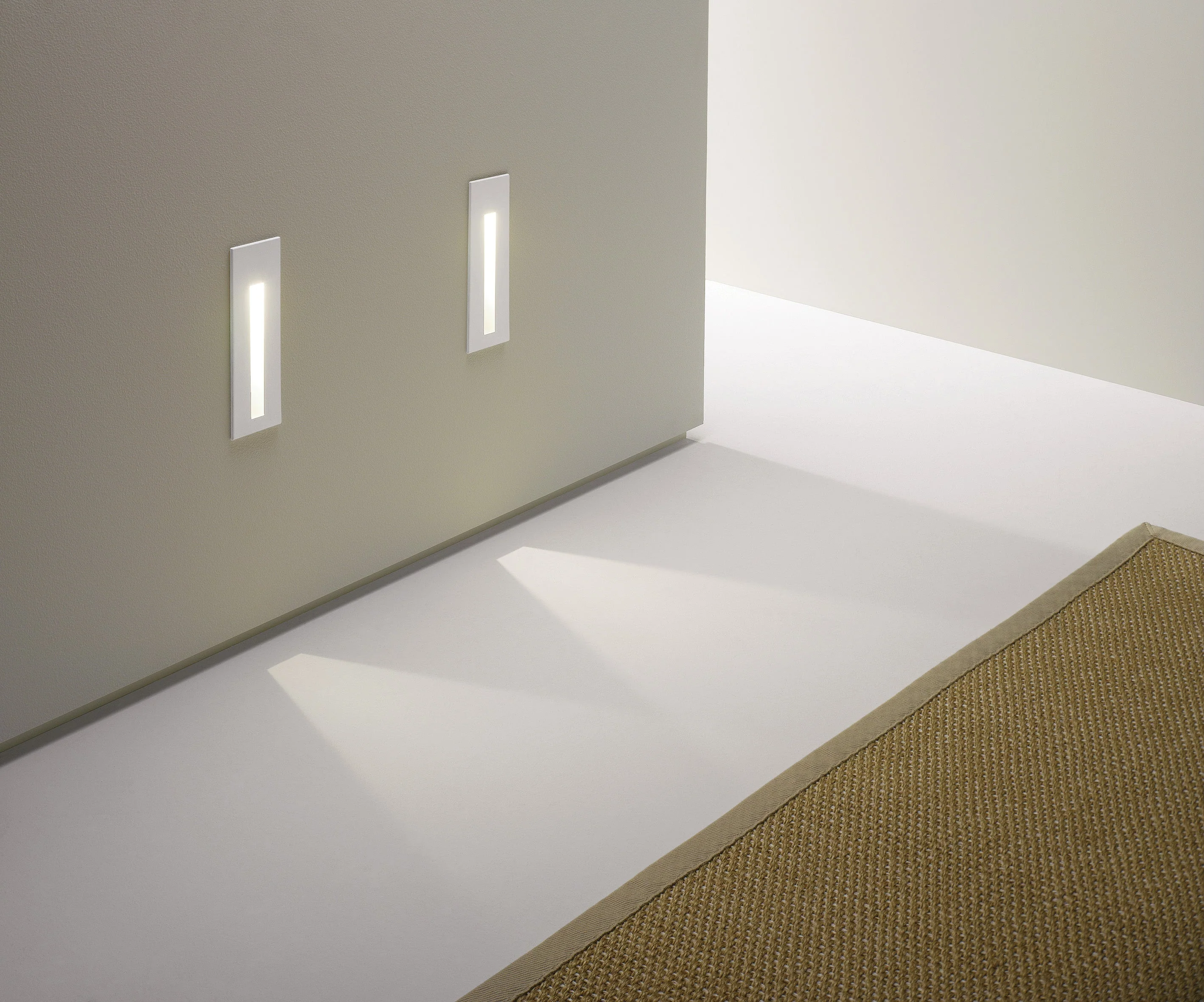 Borgo Recessed Wall Light Integrated LED IP65 Various Types - Matt White Finish - Image 10