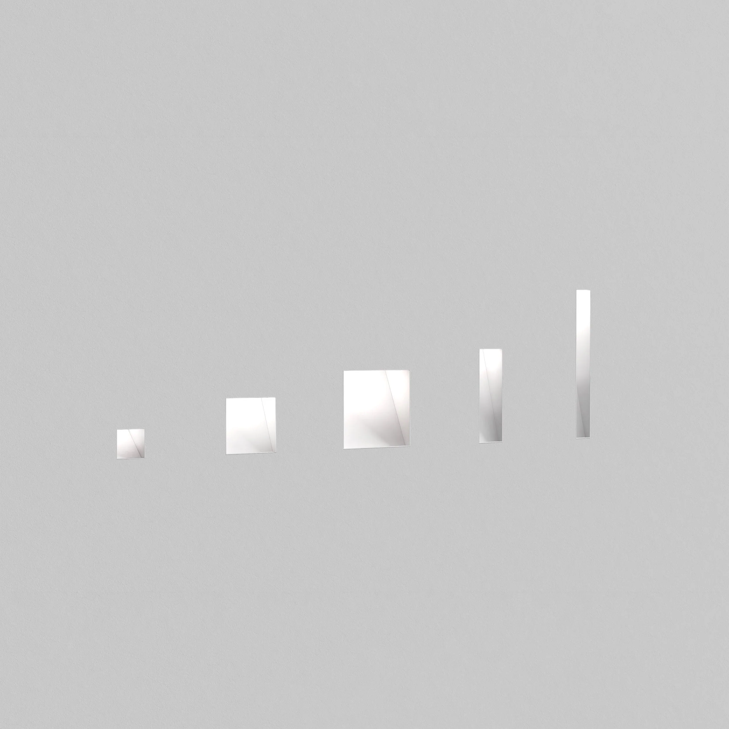 Borgo Trimless Bathroom Recessed Wall Light Integrated LED IP20 Various Types - Matt White Finish - Image 3