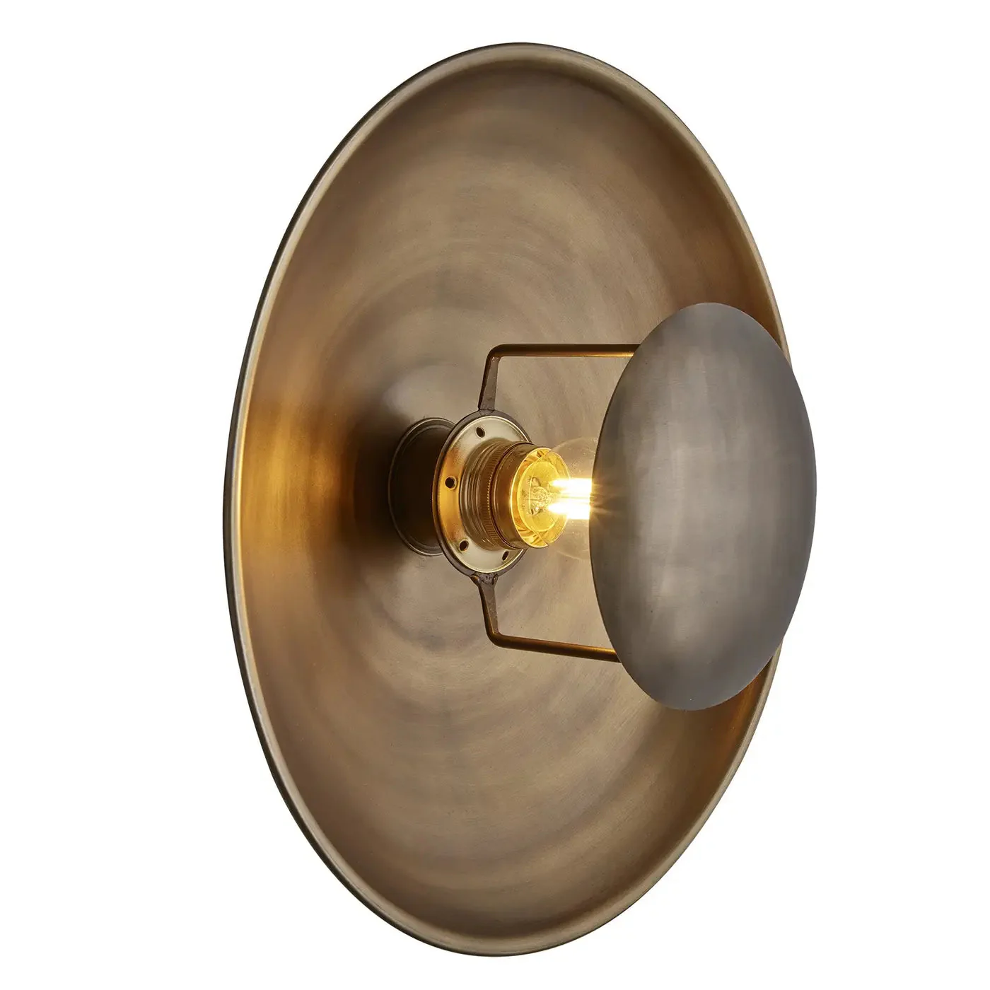 Boston Round Metal Diffuser Wall Light- Various Finishes - Image 12