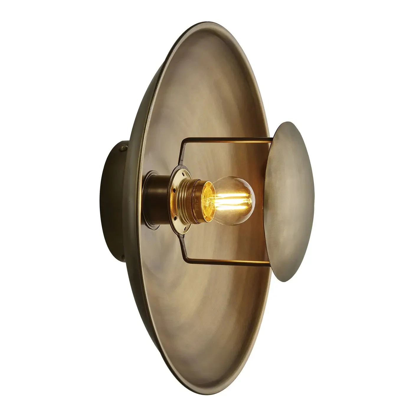 Boston Round Metal Diffuser Wall Light- Various Finishes - Image 13