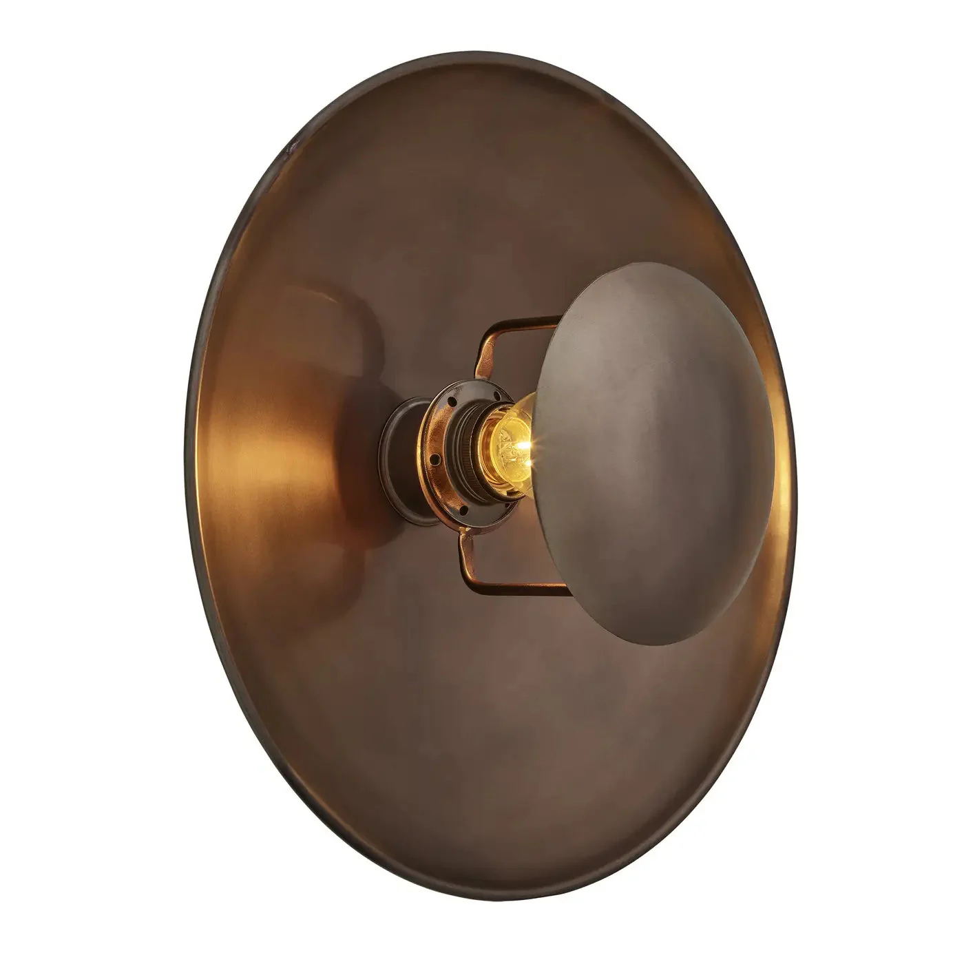 Boston Round Metal Diffuser Wall Light- Various Finishes - Image 3