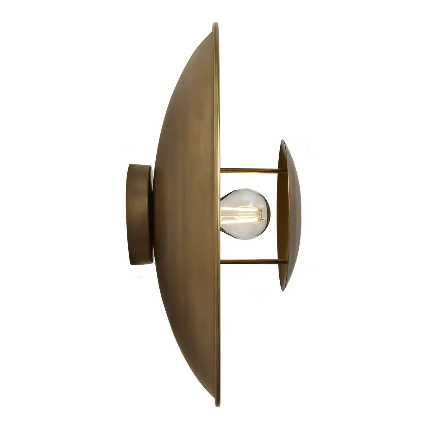 Boston Round Metal Diffuser Wall Light- Various Finishes - Image 6