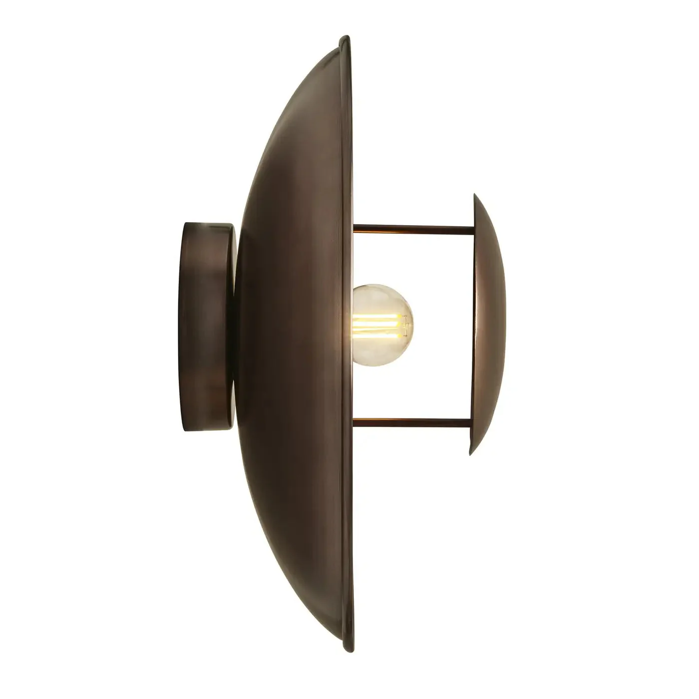 Boston Round Metal Diffuser Wall Light- Various Finishes - Image 7