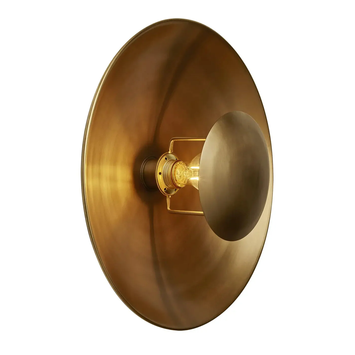 Boston Round Metal Diffuser Wall Light- Various Finishes - Image 8