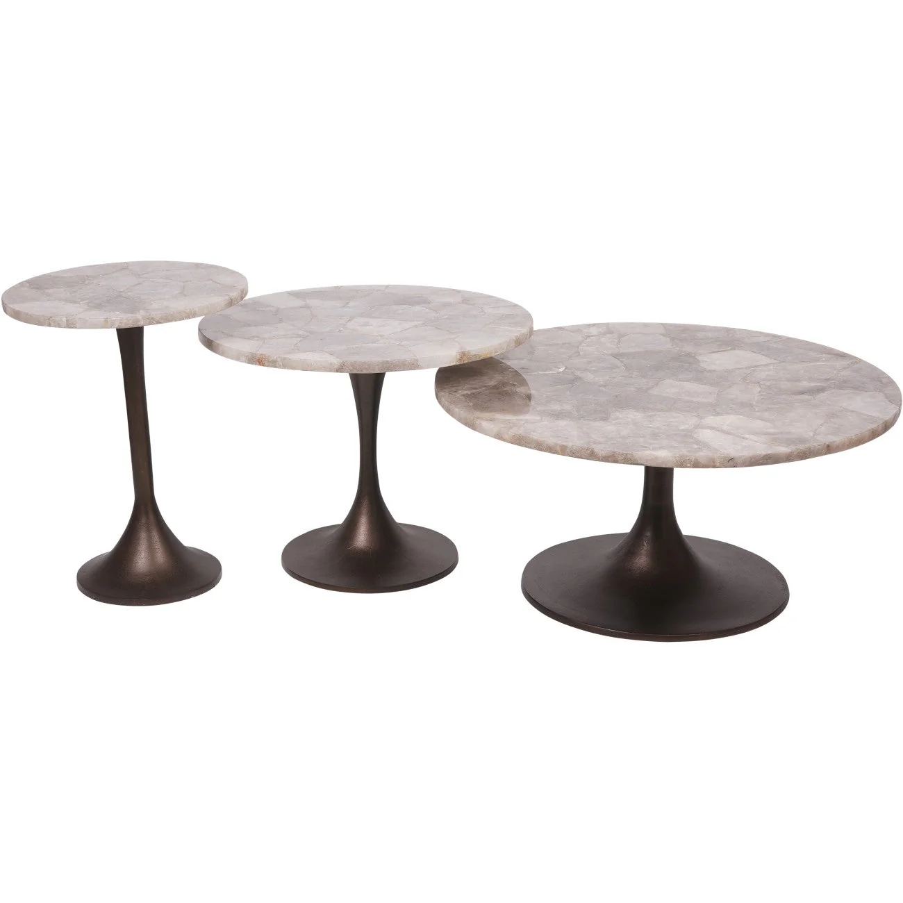 Bosworth Smokey Quartz Side Table- 42cm/ 60cm/ - Image 12