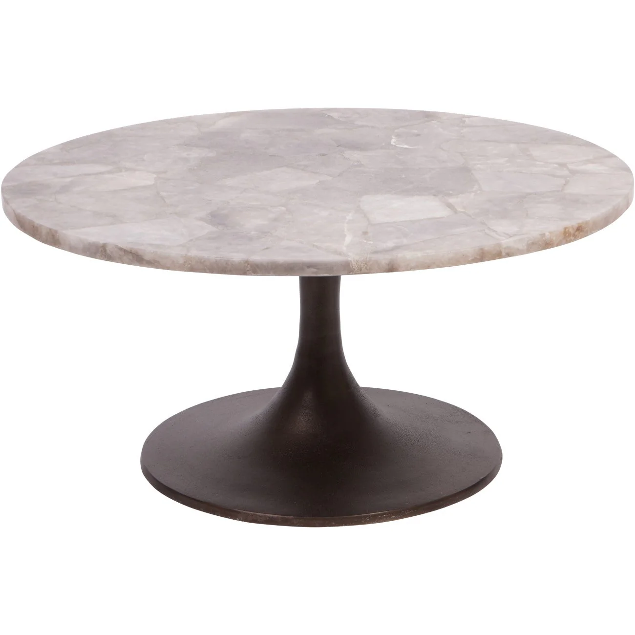 Bosworth Smokey Quartz Side Table- 42cm/ 60cm/ - Image 3