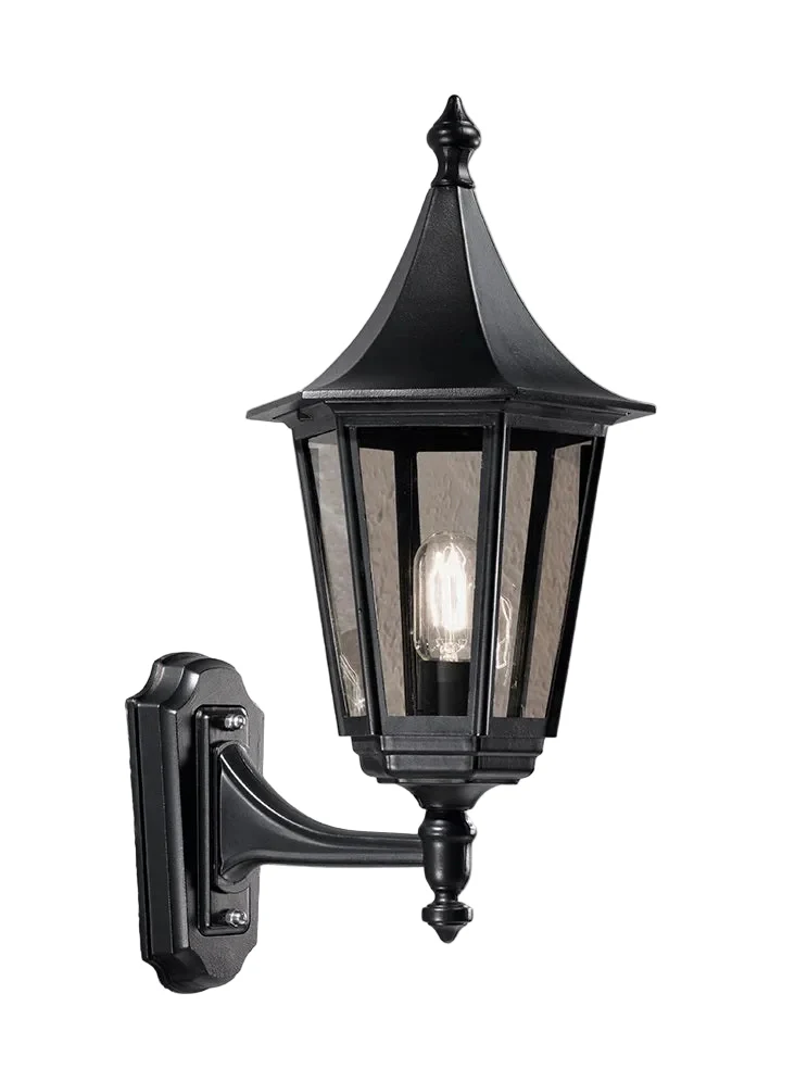 Bournemouth Outdoor Wall Light IP43 - Black Aluminium - Image 2
