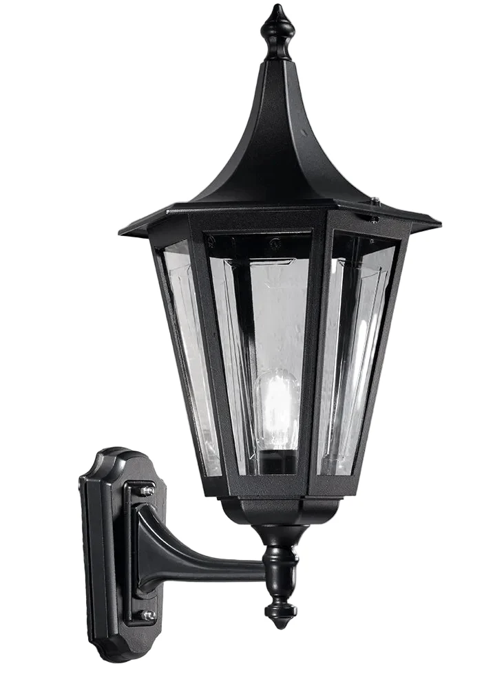 Bournemouth Outdoor Wall Light IP43 - Black Aluminium - Image 3