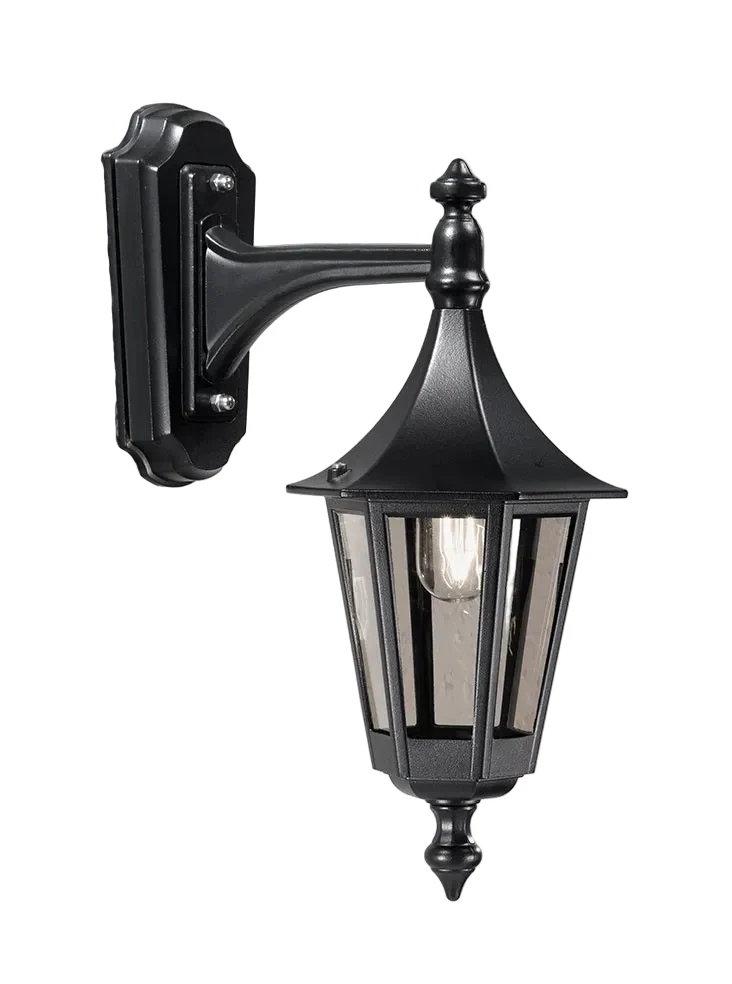 Bournemouth Outdoor Wall Light IP43 - Black Aluminium - Image 4