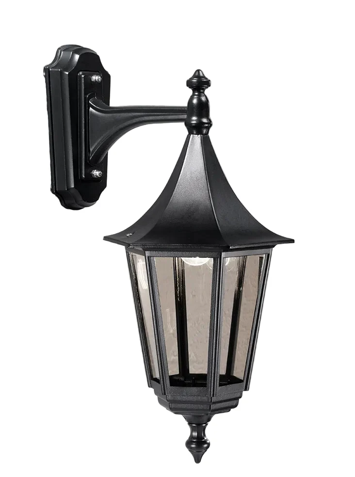 Bournemouth Outdoor Wall Light IP43 - Black Aluminium - Image 5