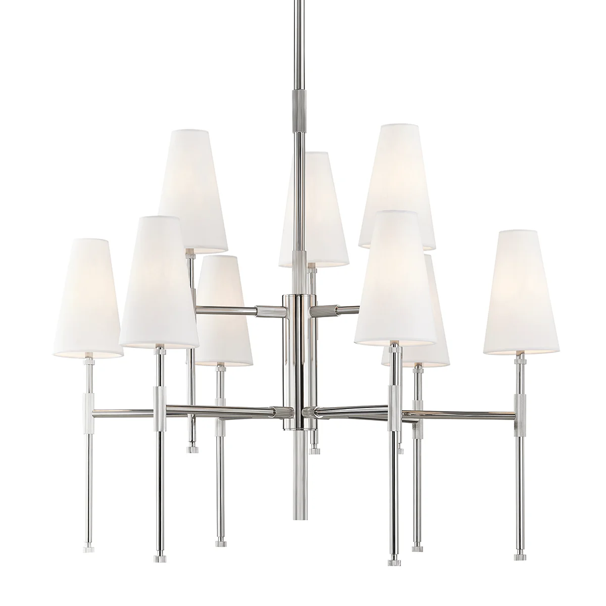 Bowery 6/9Lt Chandelier - Bronze/Nickel - Image 2
