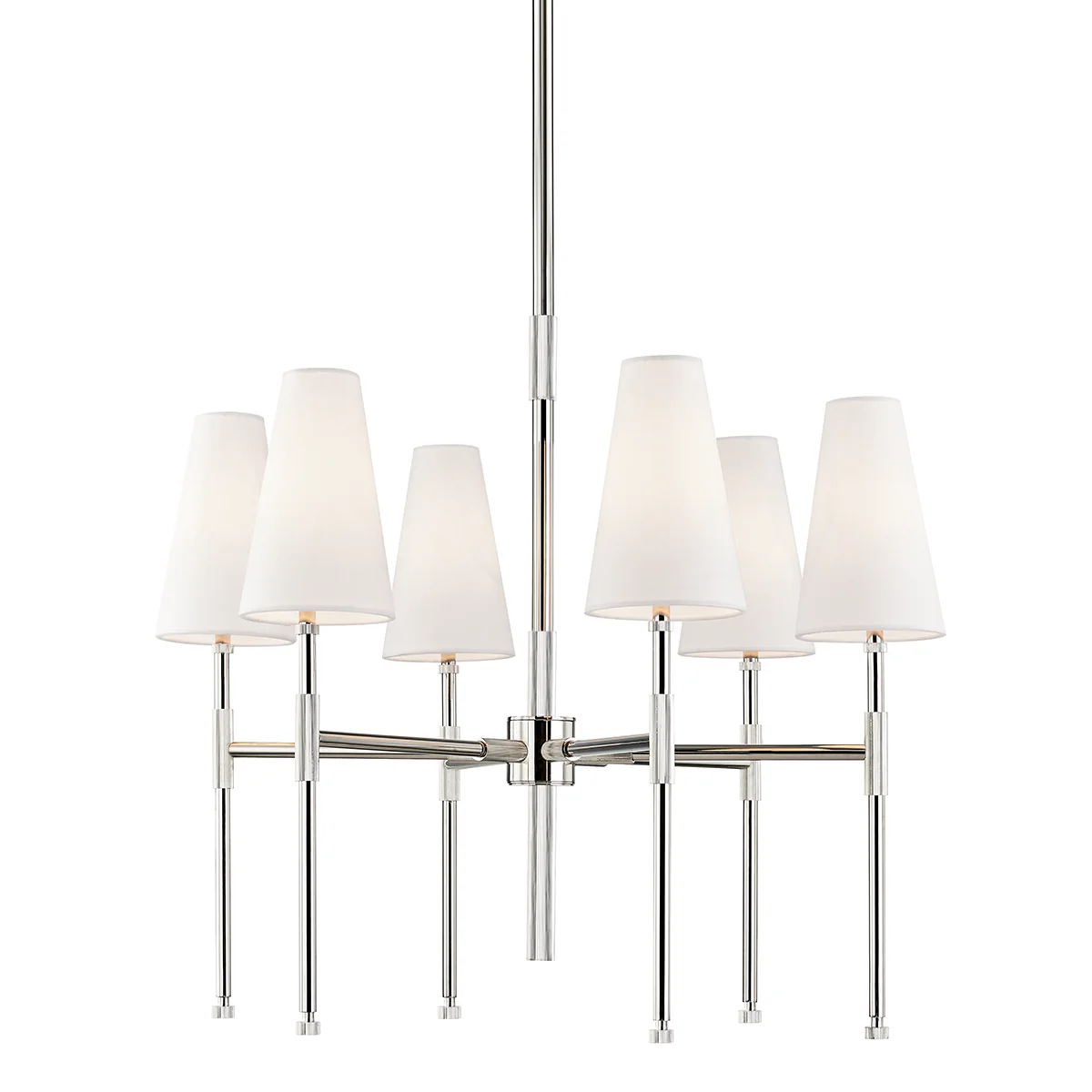 Bowery 6/9Lt Chandelier - Bronze/Nickel - Image 4