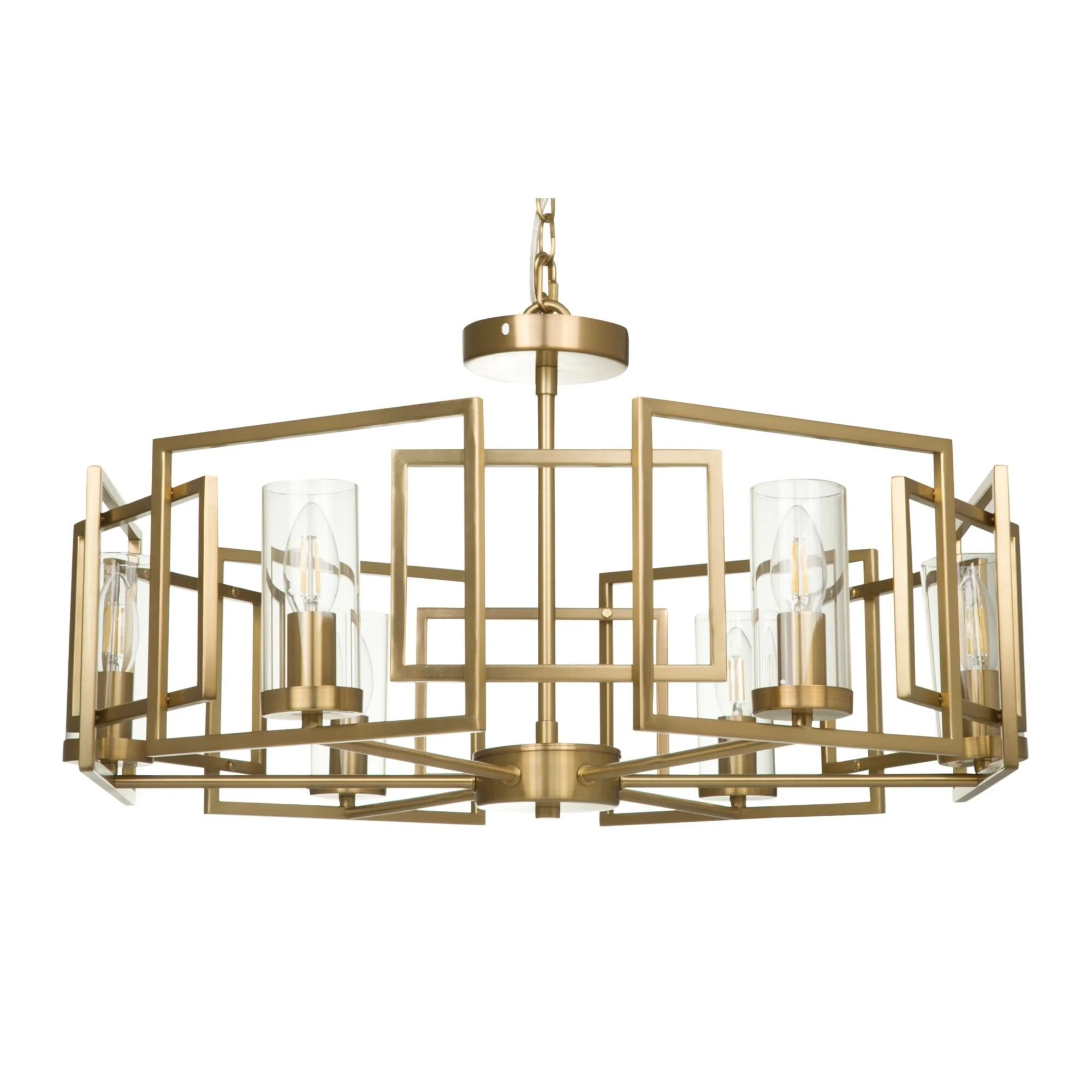 Bowi 6/8Lt Centre Ceiling Light - Gold Finish - Image 2