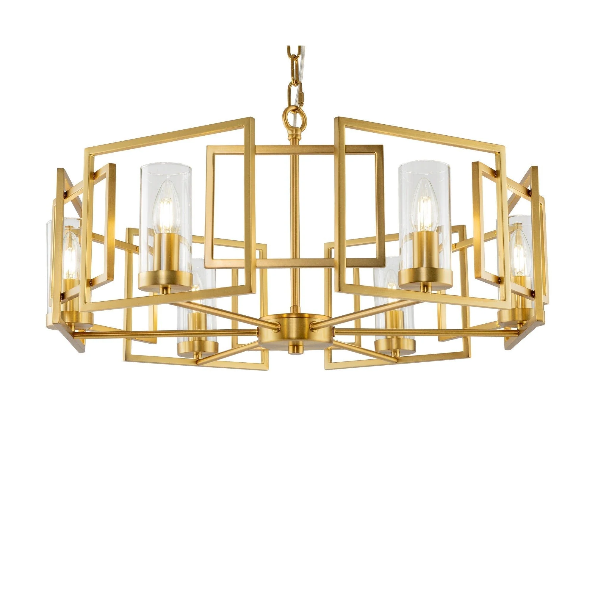Bowi 6/8Lt Centre Ceiling Light - Gold Finish - Image 6