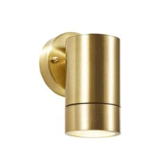 Brac Solid Brass 1 Light Up or Down GU10 Wall Light - Brass / Bronze - Image 2