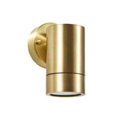 Brac Solid Brass 2 Light Up & Down GU10 Wall Light - Brass / Bronze - Image 4