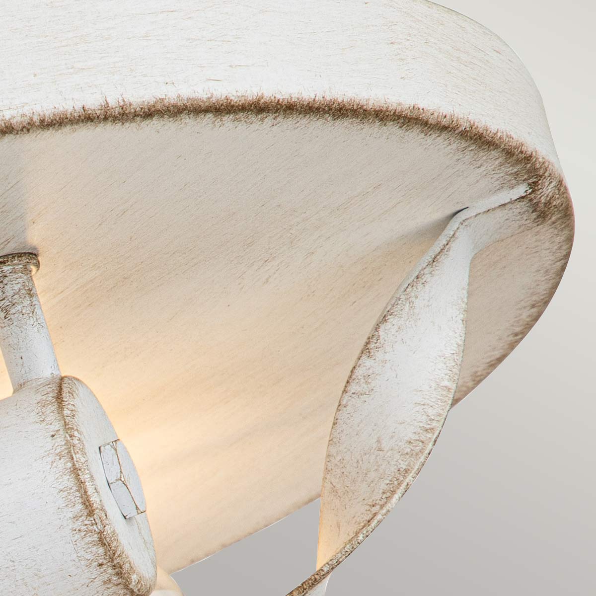 Bradbury 2 Light Flush - Antique White/Grey Ash - Image 3