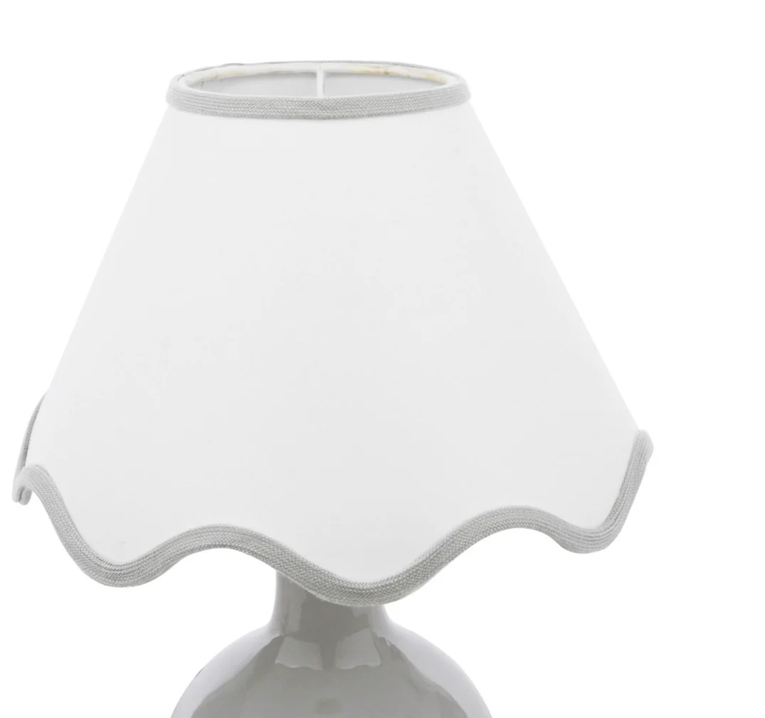 Bramhope Table Lamp - Grey Ceramic With Shade - Promotional Offer - Image 2