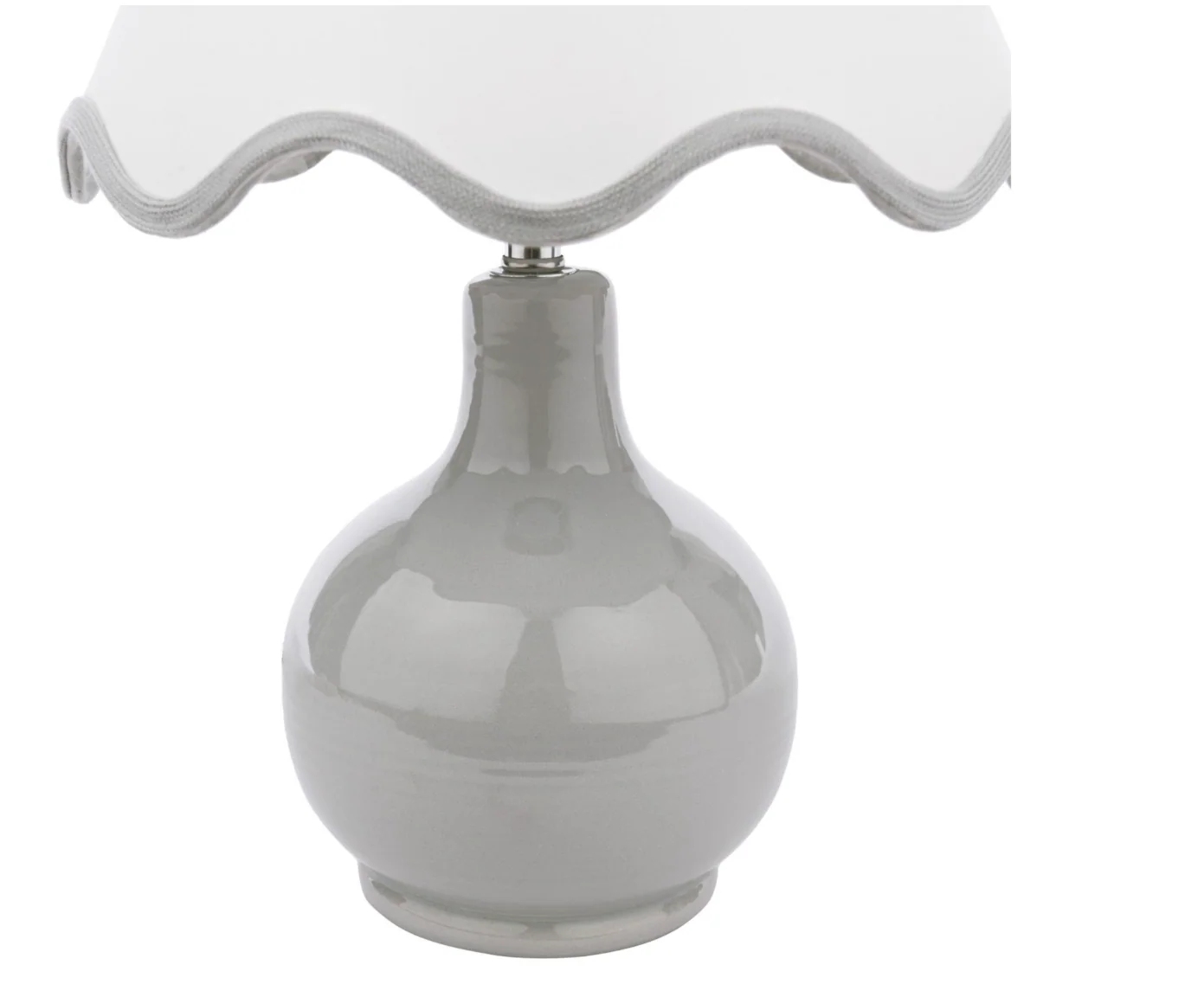 Bramhope Table Lamp - Grey Ceramic With Shade - Promotional Offer - Image 5