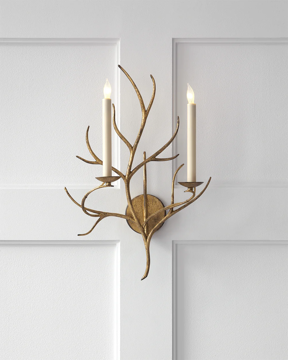 Branch 2Lt Wall Sconce - Gilded Iron - Image 3