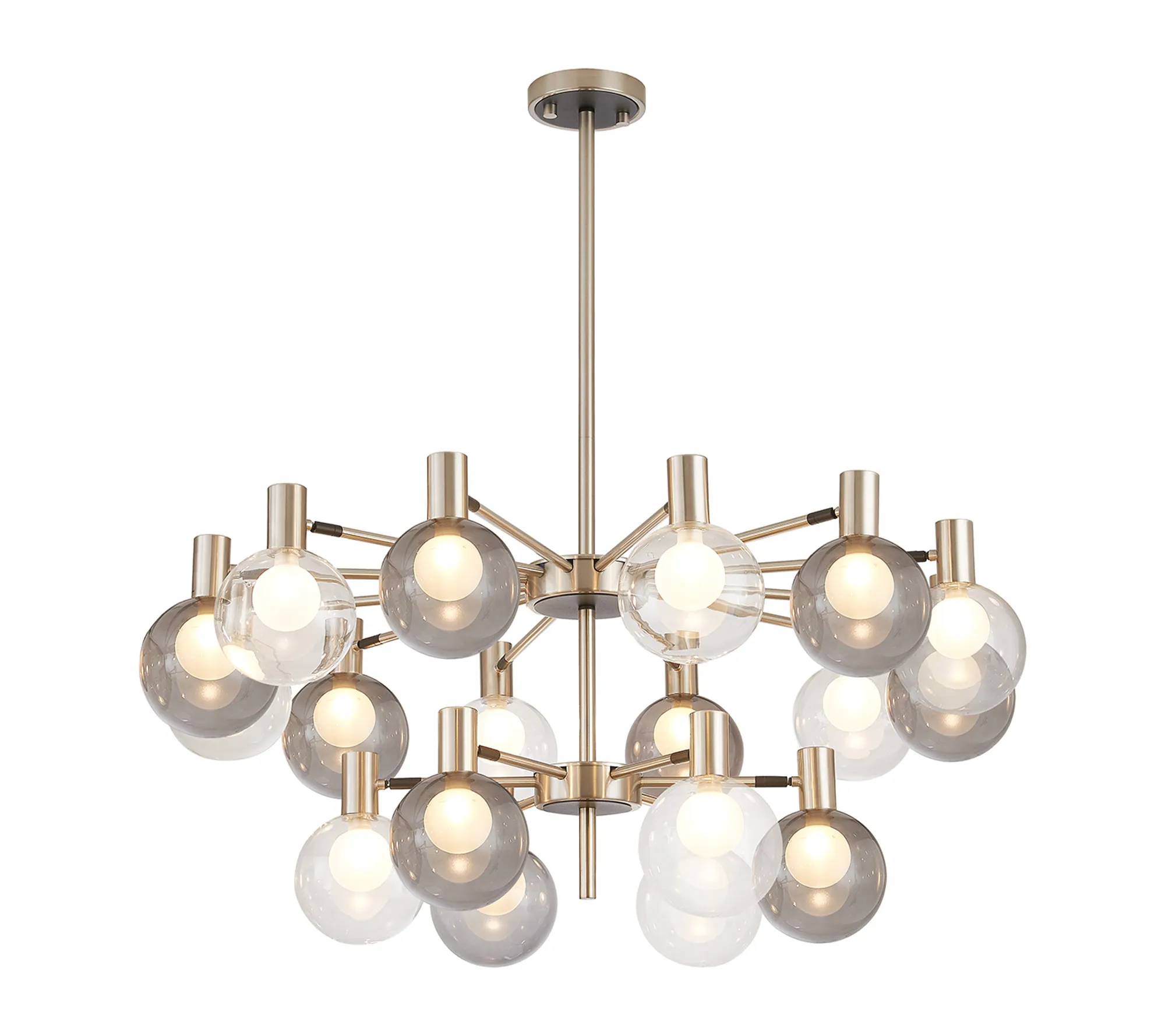 Brantley 18 Light Fixed Pendant/Semi Flush Adjustable Arms Ceiling Light - Various Finishes - Image 10