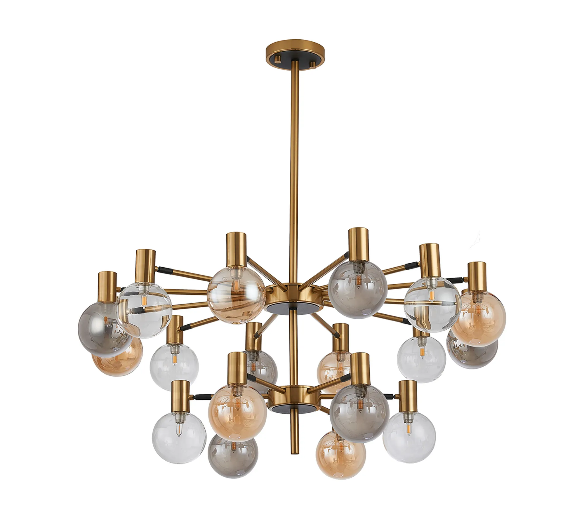Brantley 18 Light Fixed Pendant/Semi Flush Adjustable Arms Ceiling Light - Various Finishes - Image 11
