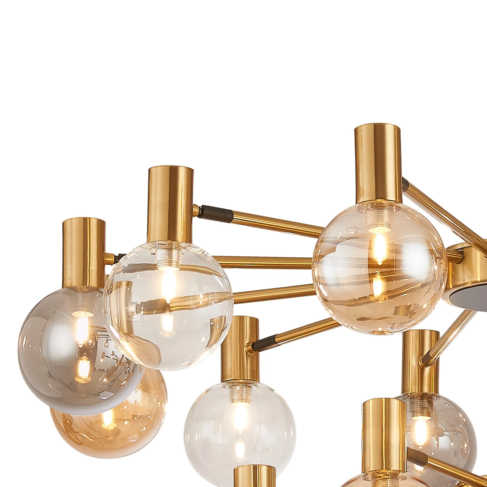 Brantley 18 Light Fixed Pendant/Semi Flush Adjustable Arms Ceiling Light - Various Finishes - Image 12
