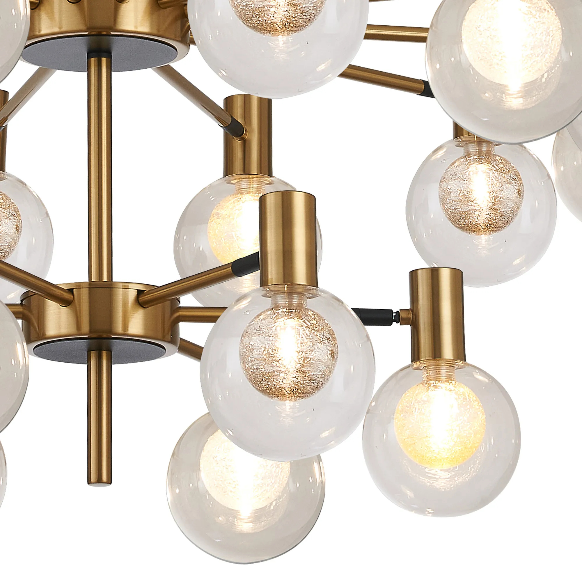 Brantley 18 Light Fixed Pendant/Semi Flush Adjustable Arms Ceiling Light - Various Finishes - Image 18