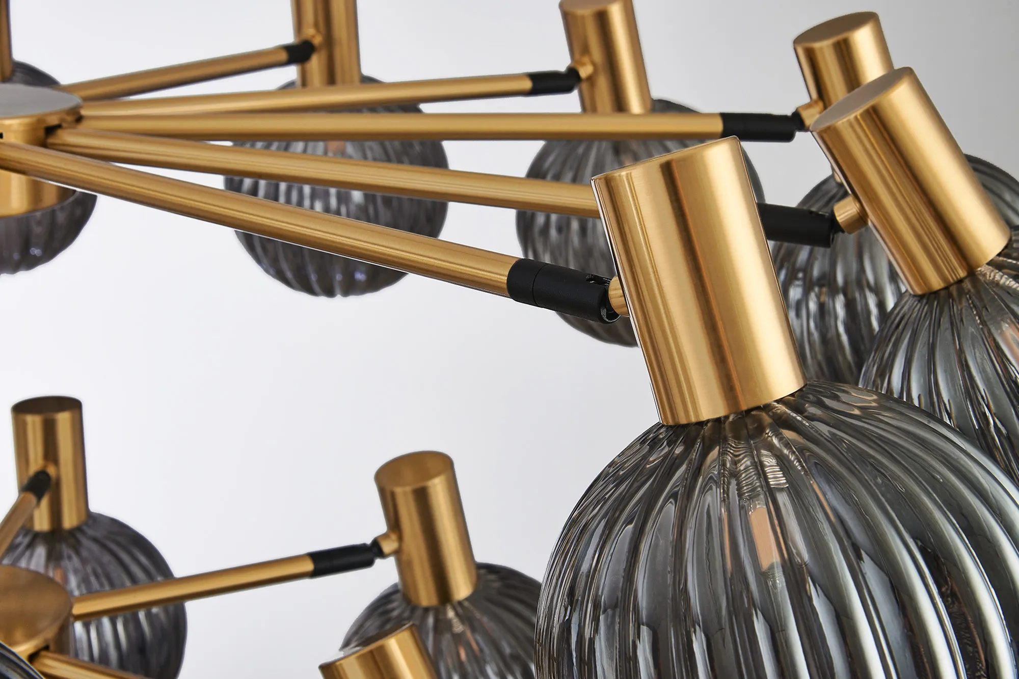 Brantley 18 Light Fixed Pendant/Semi Flush Adjustable Arms Ceiling Light - Various Finishes - Image 21