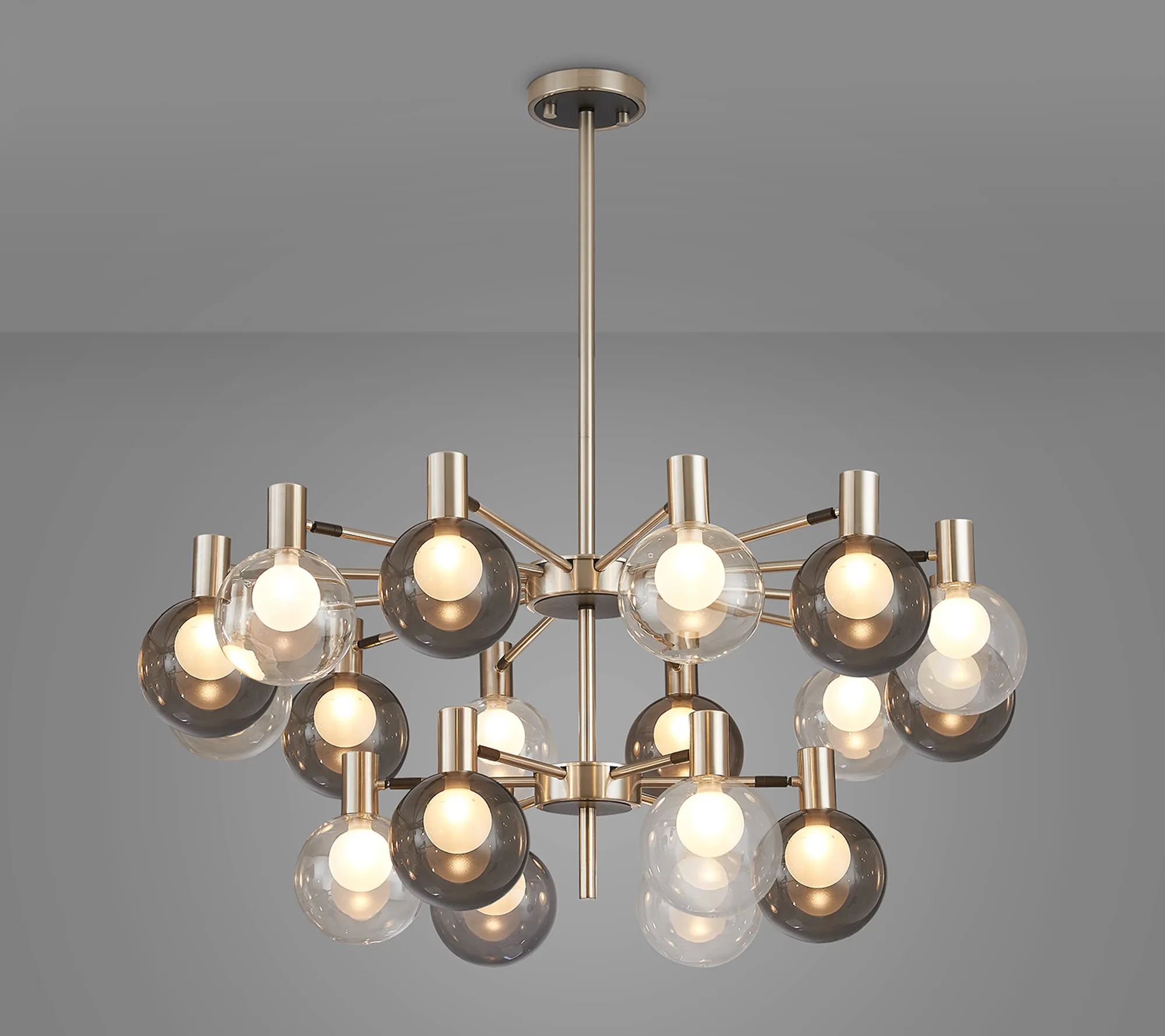 Brantley 18 Light Fixed Pendant/Semi Flush Adjustable Arms Ceiling Light - Various Finishes - Image 25
