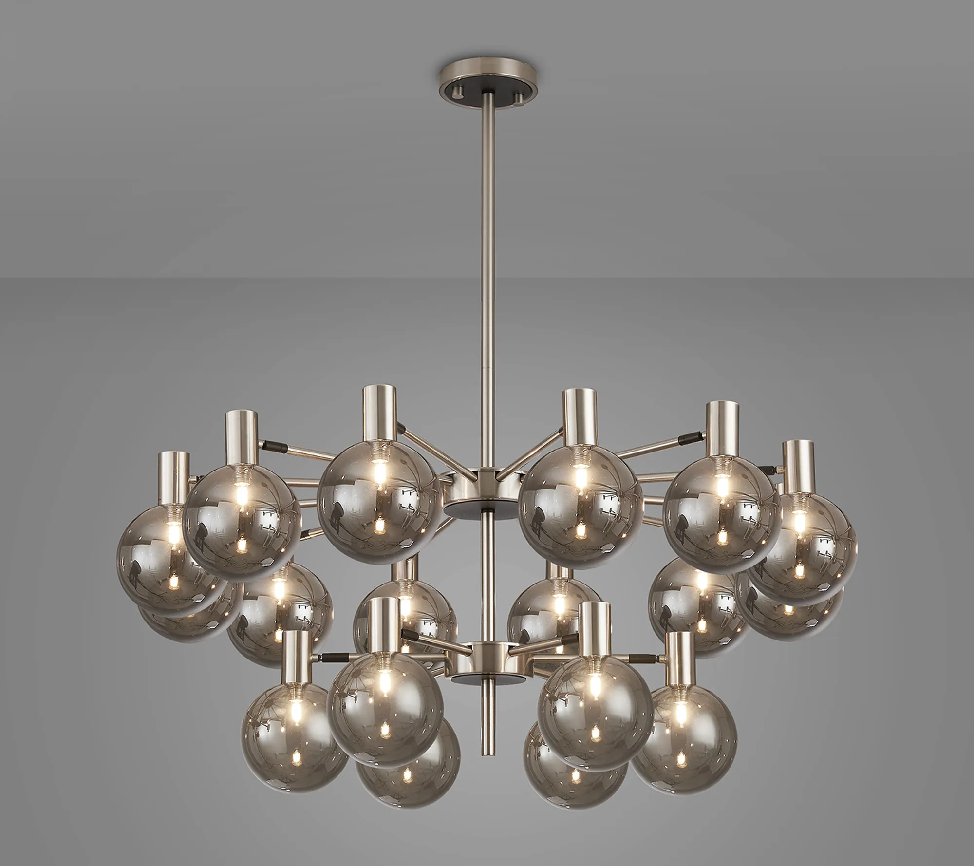 Brantley 18 Light Fixed Pendant/Semi Flush Adjustable Arms Ceiling Light - Various Finishes - Image 27