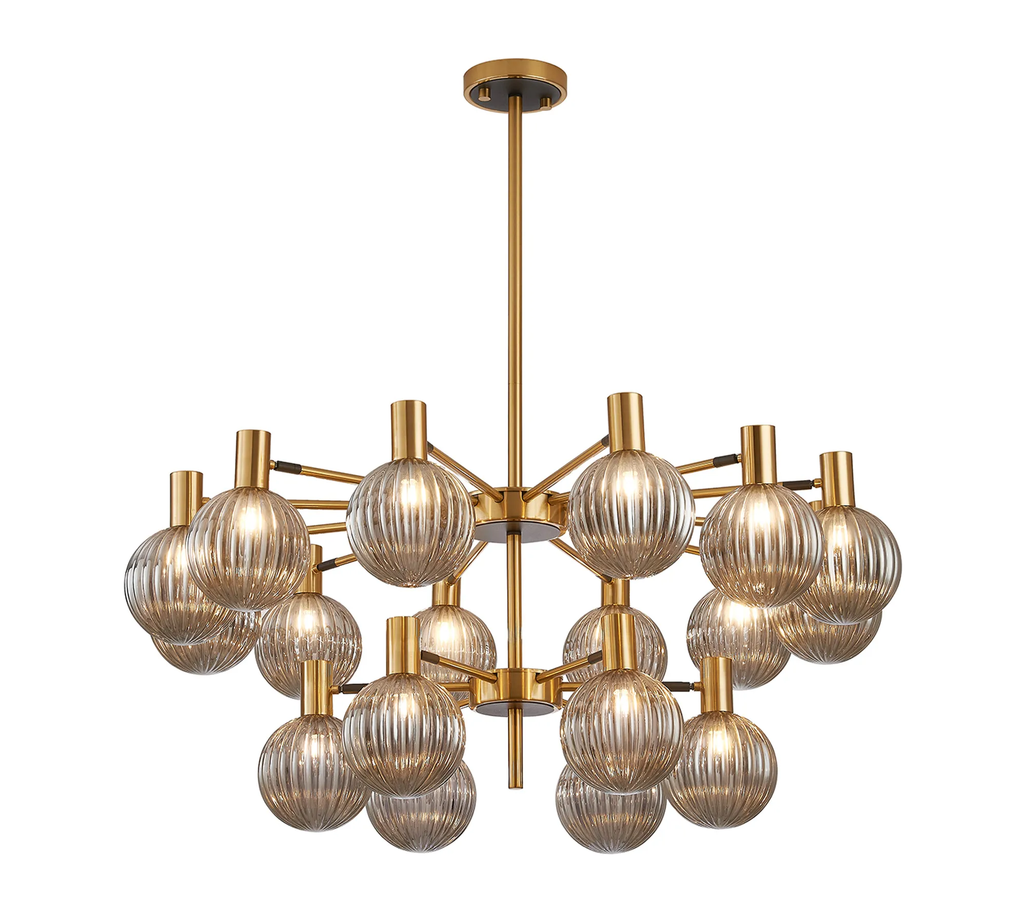 Brantley 18 Light Fixed Pendant/Semi Flush Adjustable Arms Ceiling Light - Various Finishes - Image 3