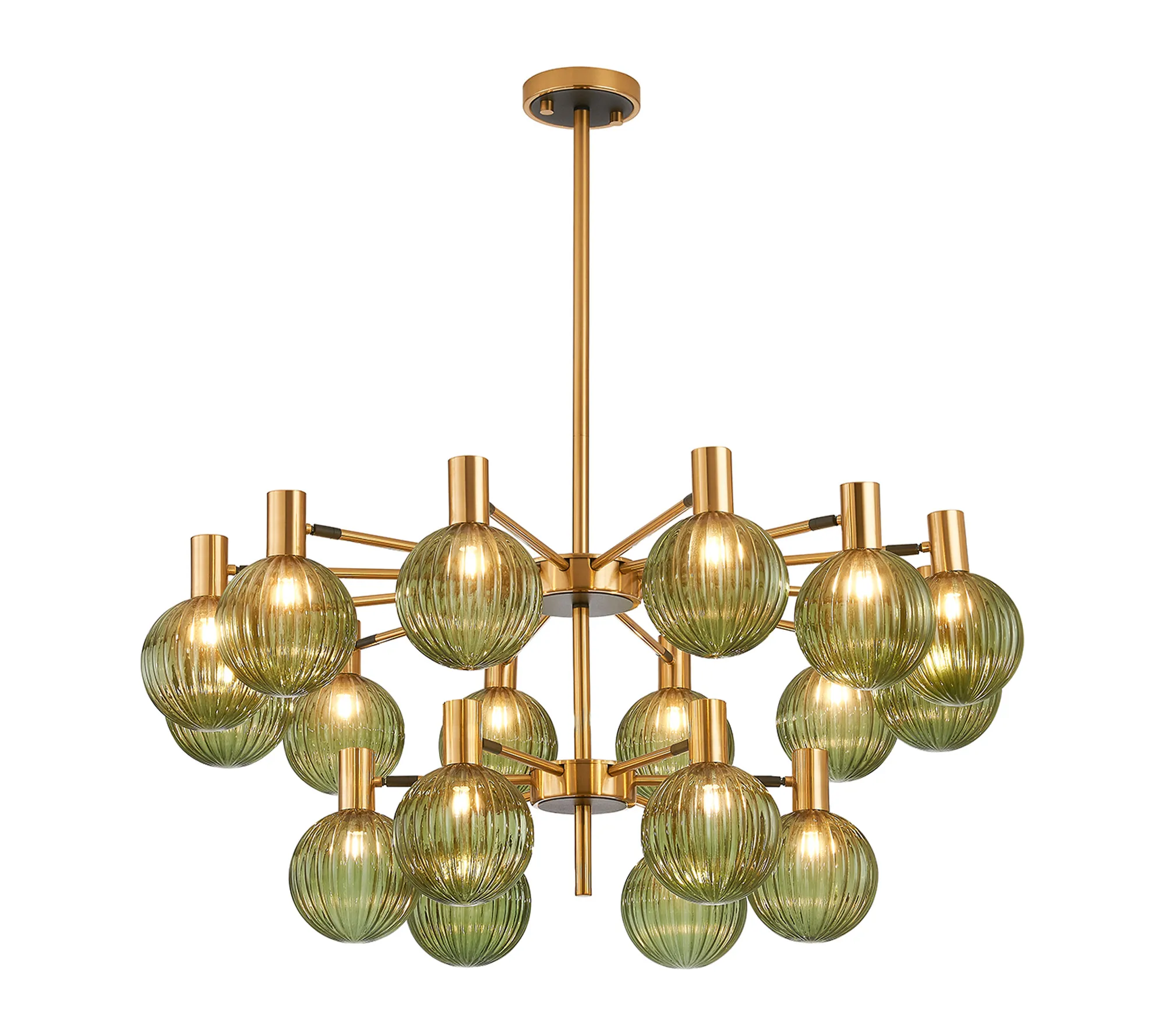 Brantley 18 Light Fixed Pendant/Semi Flush Adjustable Arms Ceiling Light - Various Finishes - Image 4
