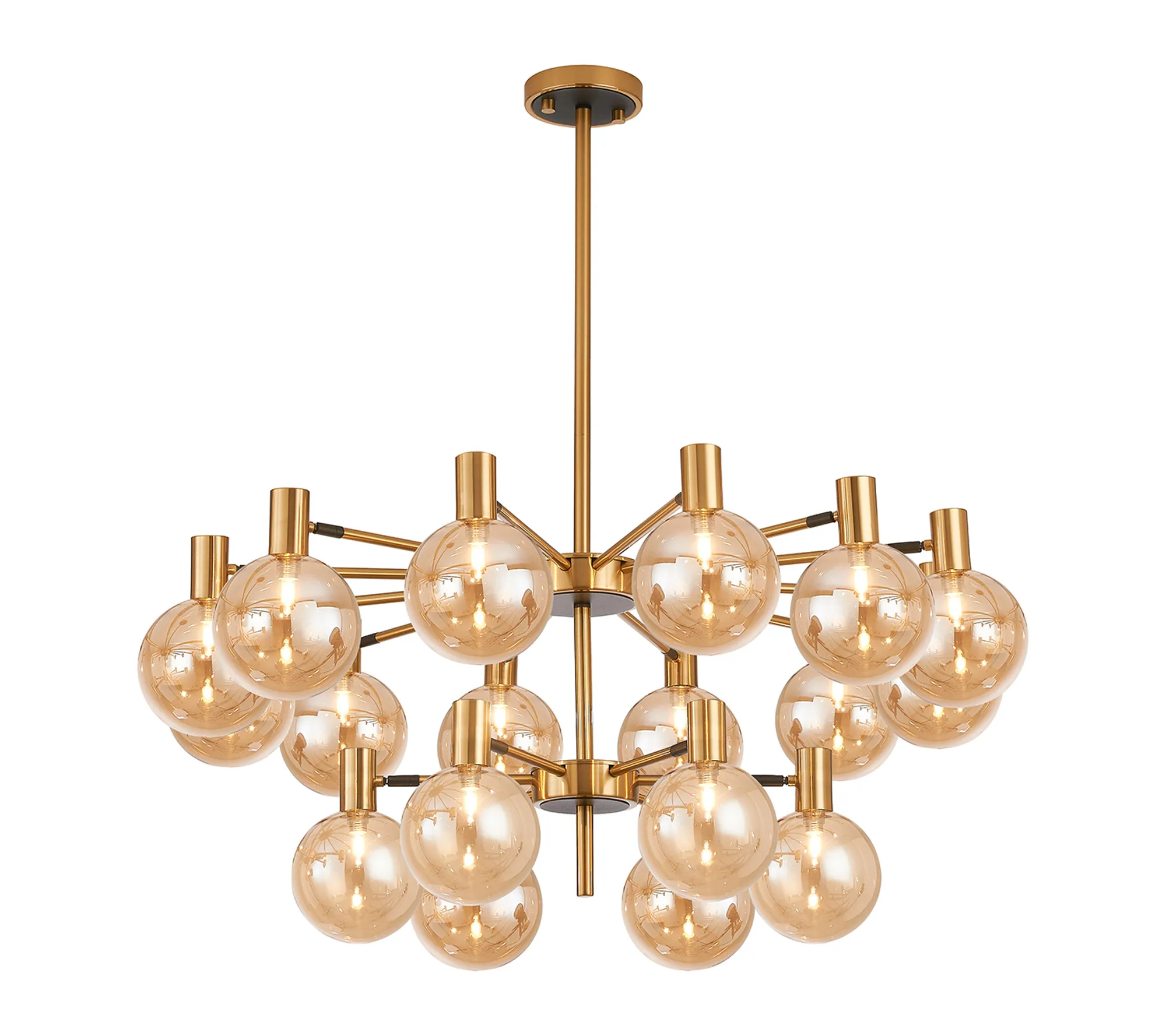 Brantley 18 Light Fixed Pendant/Semi Flush Adjustable Arms Ceiling Light - Various Finishes - Image 6
