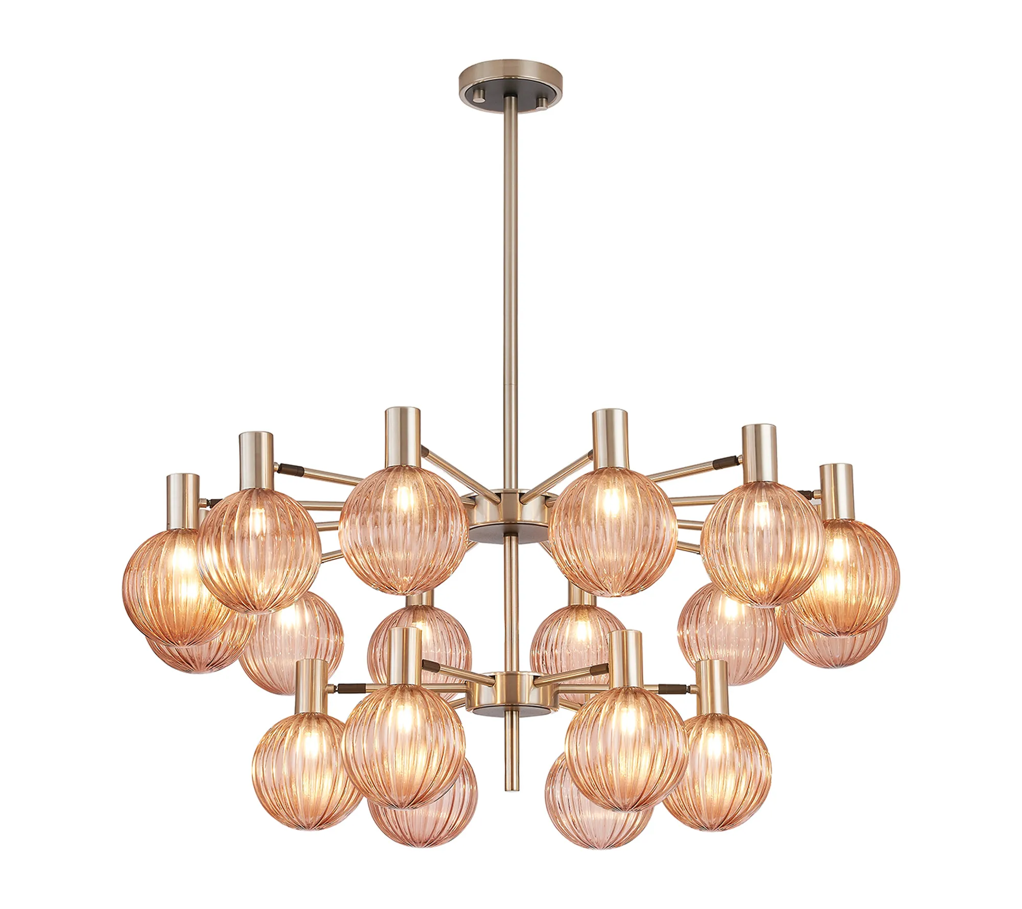 Brantley 18 Light Fixed Pendant/Semi Flush Adjustable Arms Ceiling Light - Various Finishes - Image 7