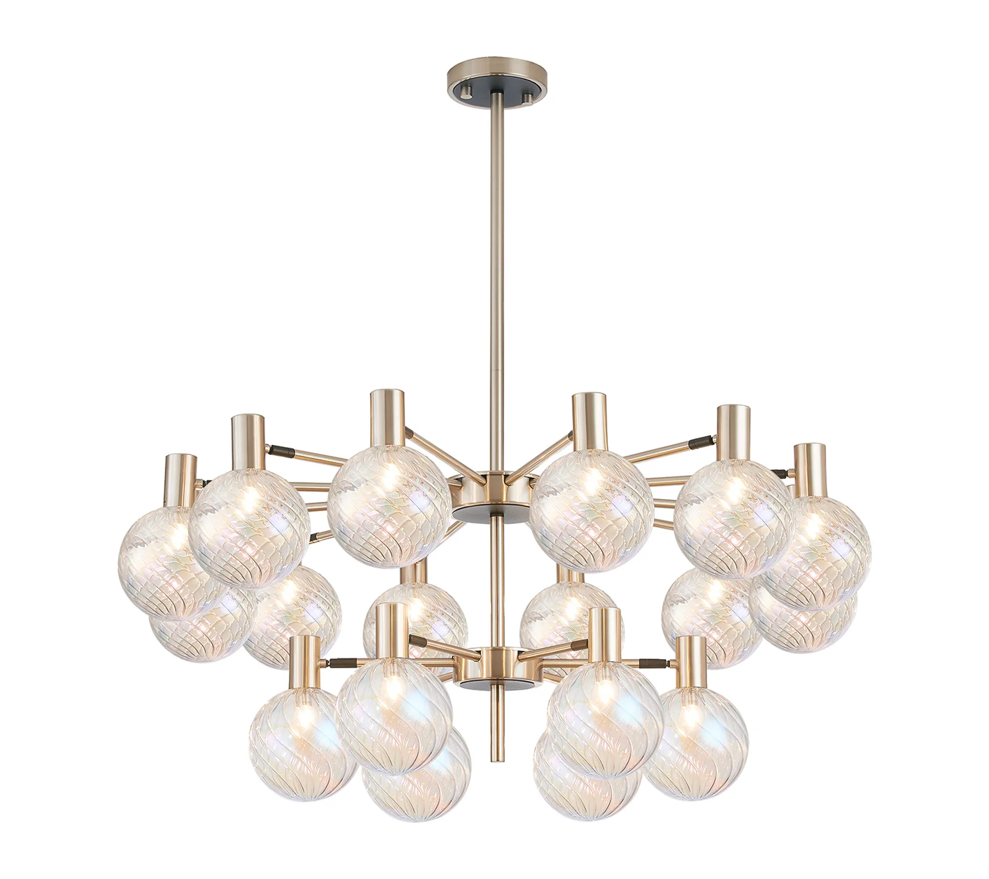 Brantley 18 Light Fixed Pendant/Semi Flush Adjustable Arms Ceiling Light - Various Finishes - Image 9